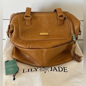 Lily Jade Diaper Bag Shaylee Old English Sand